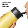 imageOXO Strive 24oz Wide Mouth Water Bottle with Straw Lid  QuartzCitrine