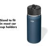 imageOXO Strive 24oz Wide Mouth Water Bottle with Straw Lid  QuartzDark Cobalt