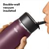 imageOXO Strive 24oz Wide Mouth Water Bottle with Straw Lid  QuartzPurple Garnet