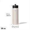 imageOXO Strive 24oz Wide Mouth Water Bottle with Straw Lid  QuartzQuartz