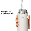 imageOXO Strive 24oz Wide Mouth Water Bottle with Straw Lid  QuartzQuartz