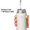 imageOXO Strive 24oz Wide Mouth Water Bottle with Straw Lid  QuartzQuartz