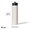 imageOXO Strive 24oz Wide Mouth Water Bottle with Straw Lid  QuartzQuartz