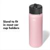 imageOXO Strive 24oz Wide Mouth Water Bottle with Straw Lid  QuartzRose Quartz