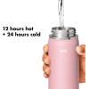 imageOXO Strive 24oz Wide Mouth Water Bottle with Straw Lid  QuartzRose Quartz