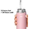imageOXO Strive 24oz Wide Mouth Water Bottle with Straw Lid  QuartzRose Quartz