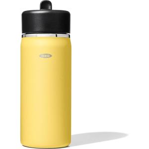 imageOXO Strive 24oz Wide Mouth Water Bottle with Straw Lid  QuartzCitrine