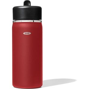 imageOXO Strive 24oz Wide Mouth Water Bottle with Straw Lid  QuartzGarnet