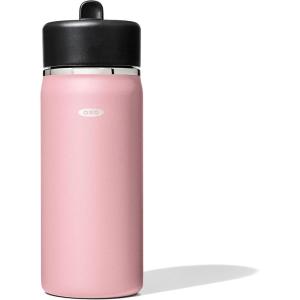 imageOXO Strive 24oz Wide Mouth Water Bottle with Straw Lid  QuartzRose Quartz