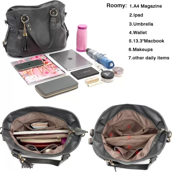 Women Large Crossbody Bags Ladies Satchel Shoulder Handbags Purse and Wallet Set for Women Totes Hobo Purses