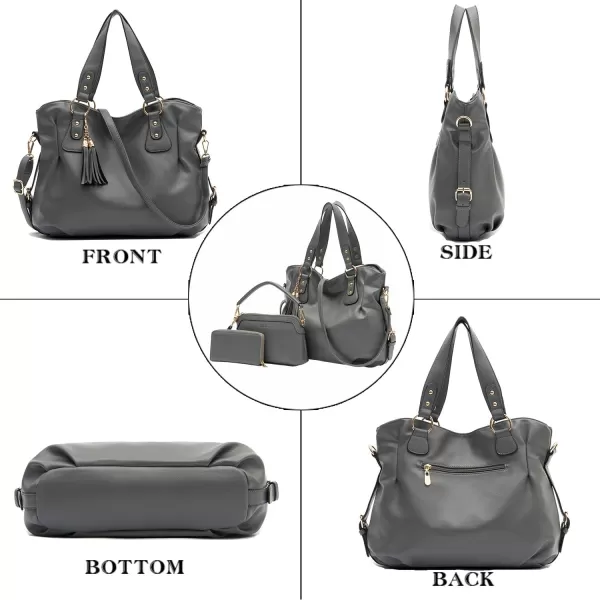 Women Large Crossbody Bags Ladies Satchel Shoulder Handbags Purse and Wallet Set for Women Totes Hobo Purses