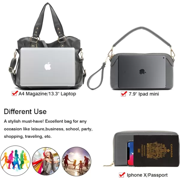 Women Large Crossbody Bags Ladies Satchel Shoulder Handbags Purse and Wallet Set for Women Totes Hobo Purses