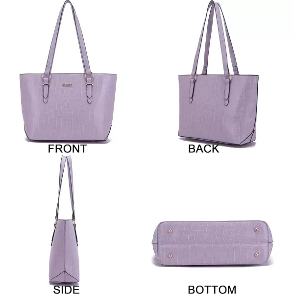 YZAOLL Purses for Women Faux Leather Medium Large Tote Satchel Shoulder Purse Handbag Wallet set