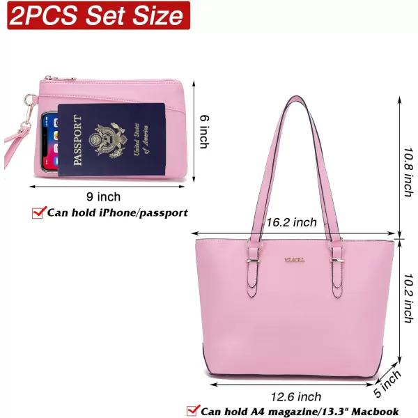 YZAOLL Purses for Women Faux Leather Medium Large Tote Satchel Shoulder Purse Handbag Wallet set