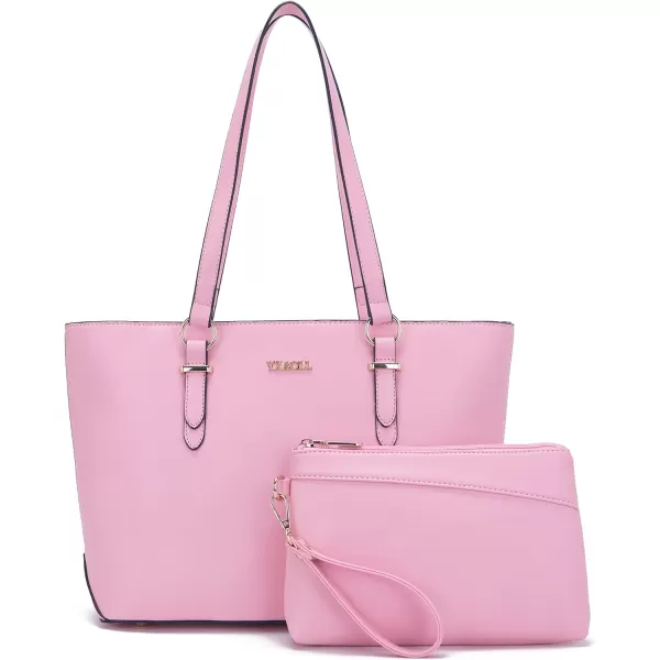 YZAOLL Purses for Women Faux Leather Medium Large Tote Satchel Shoulder Purse Handbag Wallet set