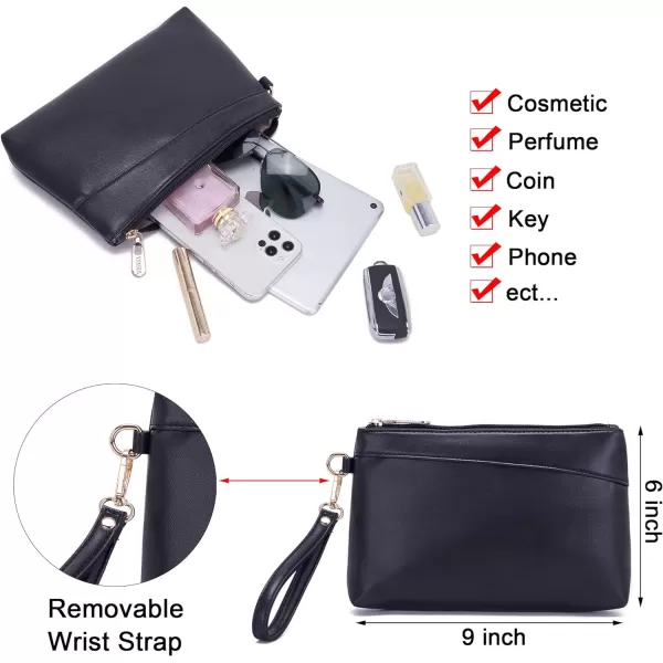 YZAOLL Purses for Women Faux Leather Medium Large Tote Satchel Shoulder Purse Handbag Wallet set
