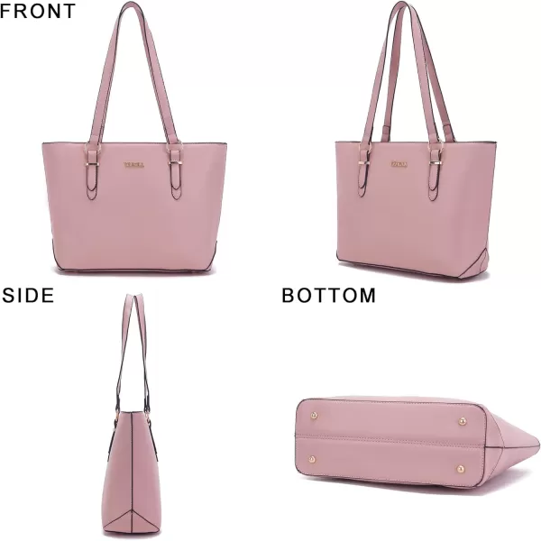 YZAOLL Purses for Women Faux Leather Medium Large Tote Satchel Shoulder Purse Handbag Wallet set