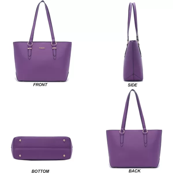 YZAOLL Purses for Women Faux Leather Medium Large Tote Satchel Shoulder Purse Handbag Wallet set
