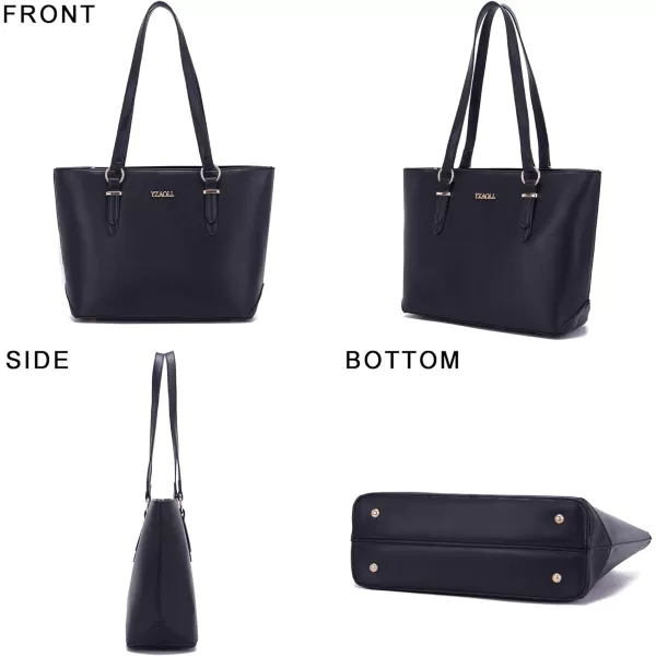 YZAOLL Purses for Women Faux Leather Medium Large Tote Satchel Shoulder Purse Handbag Wallet set