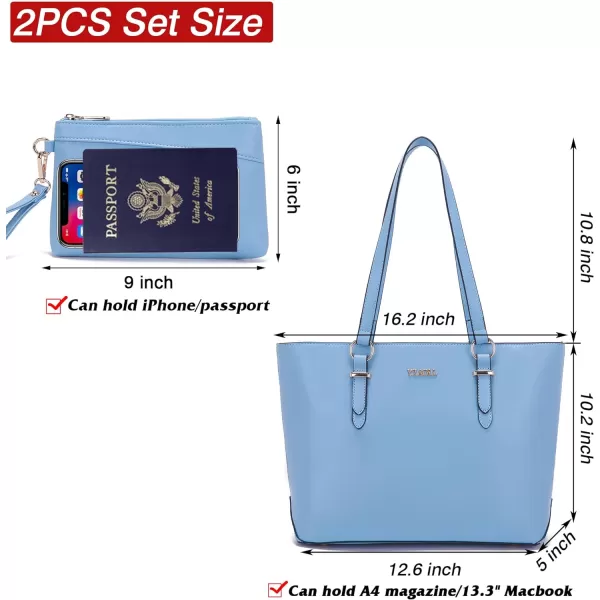 YZAOLL Purses for Women PU Leather Medium Tote Satchel Handbags with Matching Wrist Bag set