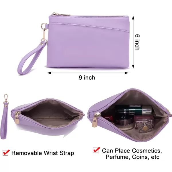 YZAOLL Purses for Women PU Leather Medium Tote Satchel Handbags with Matching Wrist Bag set
