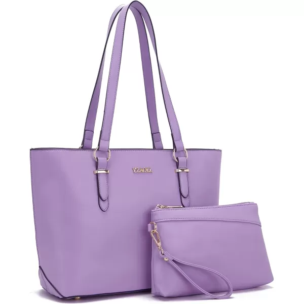 YZAOLL Purses for Women PU Leather Medium Tote Satchel Handbags with Matching Wrist Bag set
