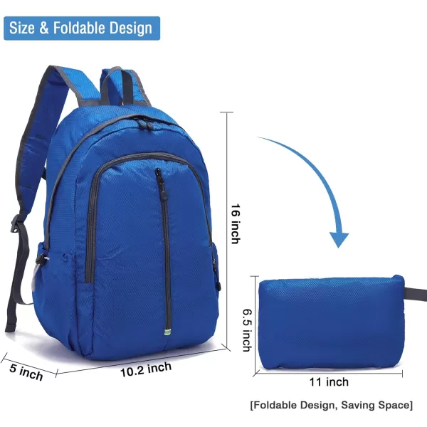 YZAOLL Small Lightweight Packable Hiking Backpack, 20L Hiking Backpack Day Pack for Women Men Travel Camping Vacation,Orange
