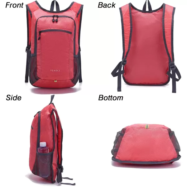 YZAOLL Small Lightweight Packable Hiking Backpack, 20L Hiking Backpack Day Pack for Women Men Travel Camping Vacation,Orange