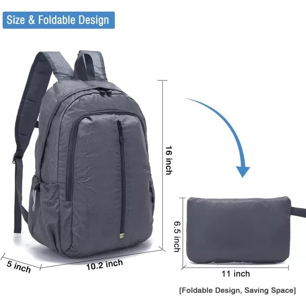 YZAOLL Small Lightweight Packable Hiking Backpack, 20L Hiking Backpack Day Pack for Women Men Travel Camping Vacation,Orange