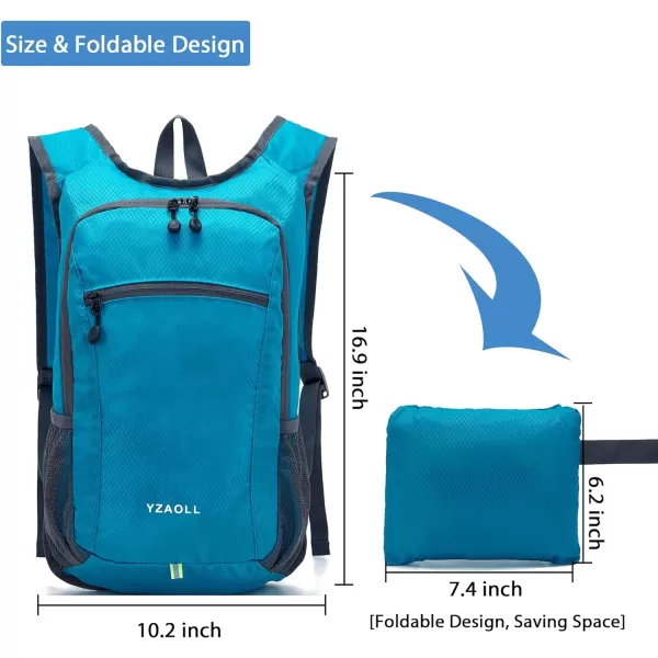 YZAOLL Small Lightweight Packable Hiking Backpack, 20L Hiking Backpack Day Pack for Women Men Travel Camping Vacation,Orange
