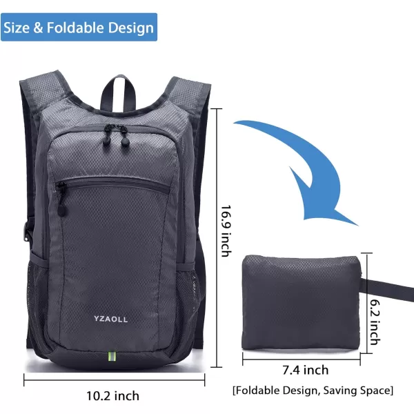 YZAOLL Small Lightweight Packable Hiking Backpack, 20L Hiking Backpack Day Pack for Women Men Travel Camping Vacation,Orange