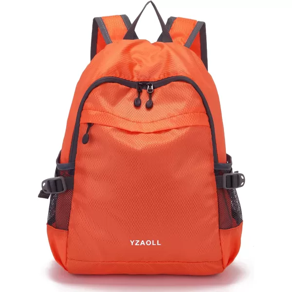 YZAOLL Small Lightweight Packable Hiking Backpack, 20L Hiking Backpack Day Pack for Women Men Travel Camping Vacation,Orange