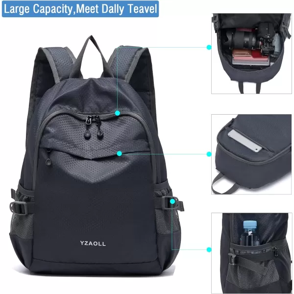 YZAOLL Small Lightweight Packable Hiking Backpack, 20L Hiking Backpack Day Pack for Women Men Travel Camping Vacation,Orange