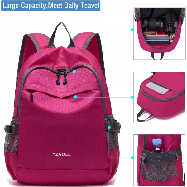 YZAOLL Small Lightweight Packable Hiking Backpack, 20L Hiking Backpack Day Pack for Women Men Travel Camping Vacation,Orange