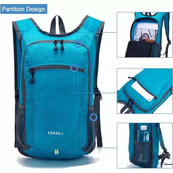 YZAOLL Small Lightweight Packable Hiking Backpack, 20L Hiking Backpack Day Pack for Women Men Travel Camping Vacation,Orange