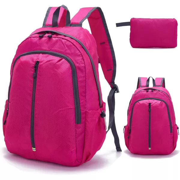 YZAOLL Small Lightweight Packable Hiking Backpack, 20L Hiking Backpack Day Pack for Women Men Travel Camping Vacation,Orange