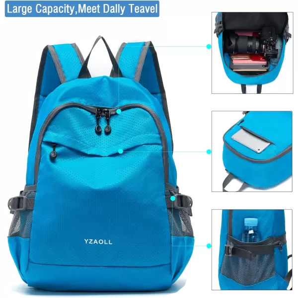 YZAOLL Small Lightweight Packable Hiking Backpack, 20L Hiking Backpack Day Pack for Women Men Travel Camping Vacation,Orange