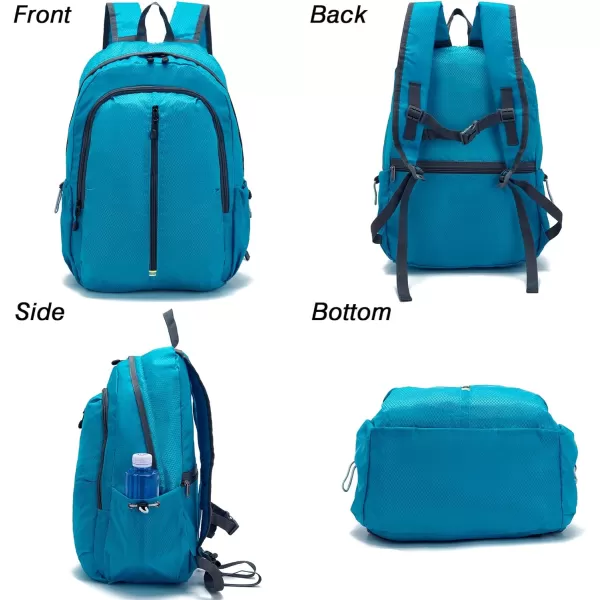 YZAOLL Small Lightweight Packable Hiking Backpack, 20L Hiking Backpack Day Pack for Women Men Travel Camping Vacation,Orange