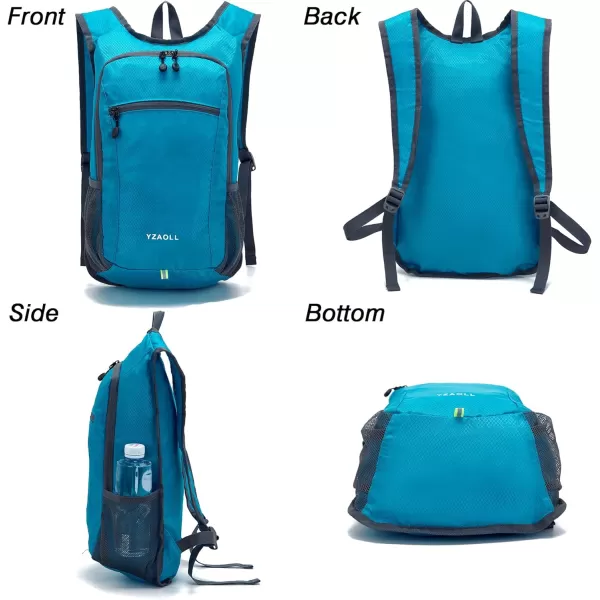 YZAOLL Small Lightweight Packable Hiking Backpack, 20L Hiking Backpack Day Pack for Women Men Travel Camping Vacation,Orange