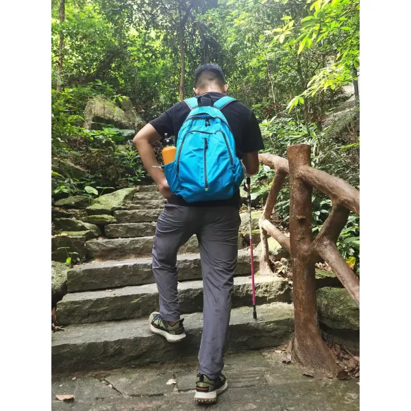 YZAOLL Small Lightweight Packable Hiking Backpack, 20L Hiking Backpack Day Pack for Women Men Travel Camping Vacation,Orange