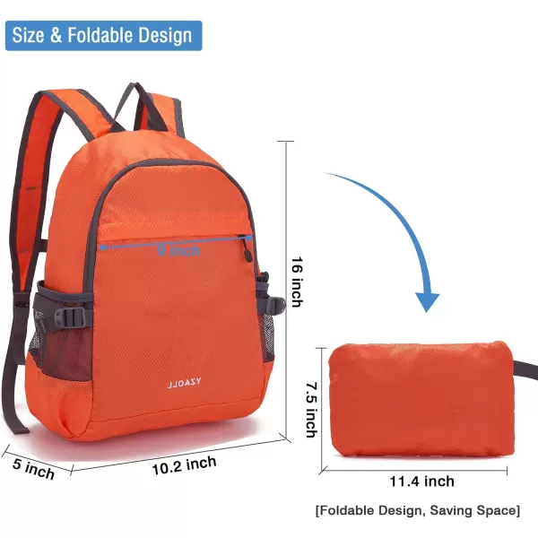YZAOLL Small Lightweight Packable Hiking Backpack, 20L Hiking Backpack Day Pack for Women Men Travel Camping Vacation,Orange
