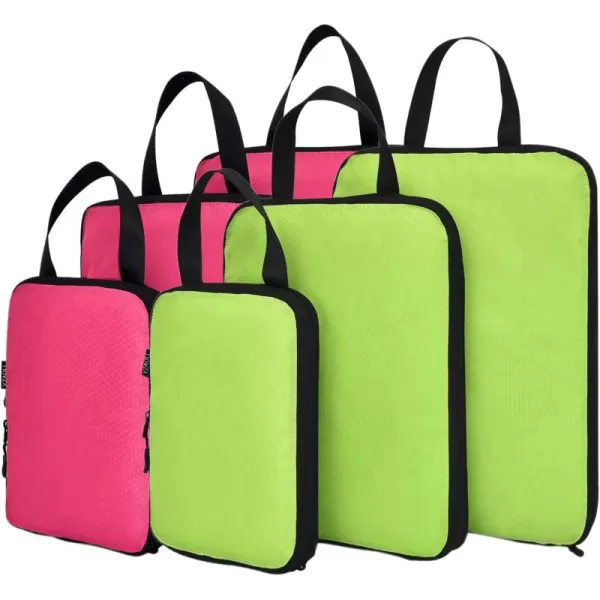 YZAOLL Compression Packing Cubes for Travel Expandable Packing Organizers 3pcs Set Gray