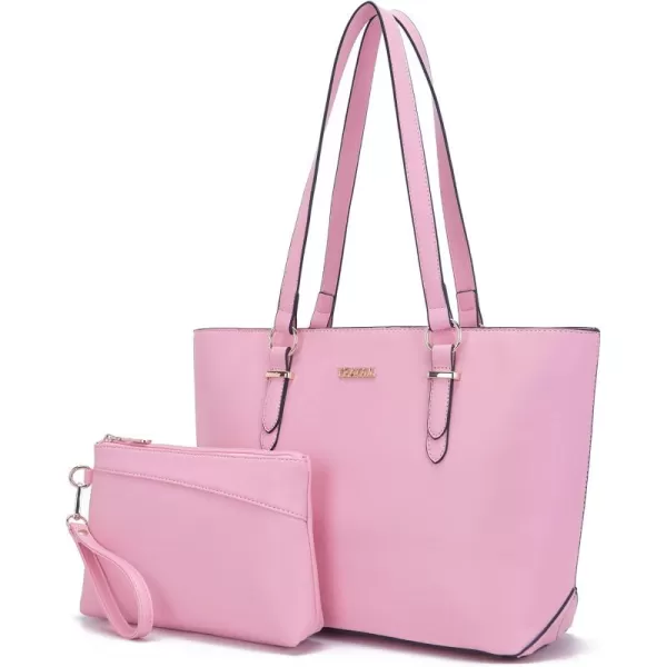 YZAOLL Purses for Women Faux Leather Medium Large Tote Satchel Shoulder Purse Handbag Wallet set