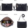 imageWomen Large Crossbody Bags Ladies Satchel Shoulder Handbags Purse and Wallet Set for Women Totes Hobo PursesBlack