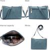 imageWomen Large Crossbody Bags Ladies Satchel Shoulder Handbags Purse and Wallet Set for Women Totes Hobo PursesBlue