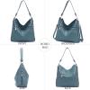 imageWomen Large Crossbody Bags Ladies Satchel Shoulder Handbags Purse and Wallet Set for Women Totes Hobo PursesBlue