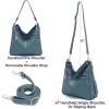 imageWomen Large Crossbody Bags Ladies Satchel Shoulder Handbags Purse and Wallet Set for Women Totes Hobo PursesBlue