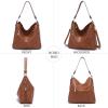 imageWomen Large Crossbody Bags Ladies Satchel Shoulder Handbags Purse and Wallet Set for Women Totes Hobo PursesBrown