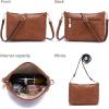 imageWomen Large Crossbody Bags Ladies Satchel Shoulder Handbags Purse and Wallet Set for Women Totes Hobo PursesBrown