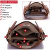 imageWomen Large Crossbody Bags Ladies Satchel Shoulder Handbags Purse and Wallet Set for Women Totes Hobo PursesBrown